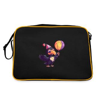 Harpy Bird Birthday Comic - Retro Bag - black/gold - Back