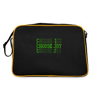 Choisissez Joy Inspirational Retro Comfort Mental - Sac Retro - noir/or - Dos