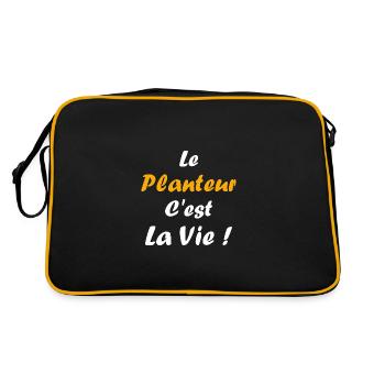 Humour punch planteur - Sac Retro - noir/or - Dos