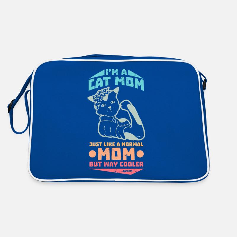 meilleur chat maman chat dame propriétaire de chat Geschen Sac Retro