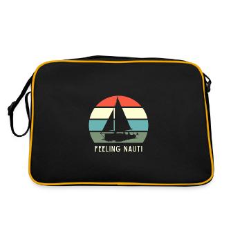 Feeling Nauti Drôle de voile voilier - Sac Retro - noir/or - Dos