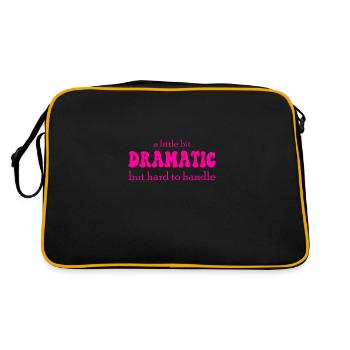 Un peu dramatique - Sac Retro - noir/or - Dos