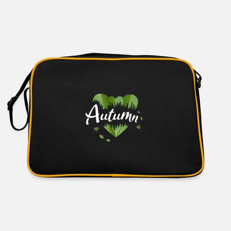 Herbst goldener Herbst Blätter Retro Tasche