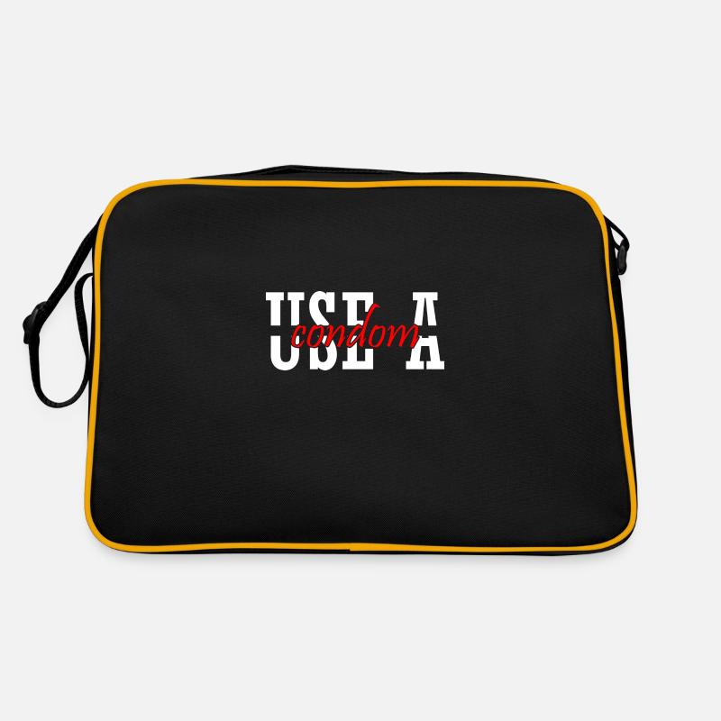 Sarcastic Use A Condom Retro Tasche