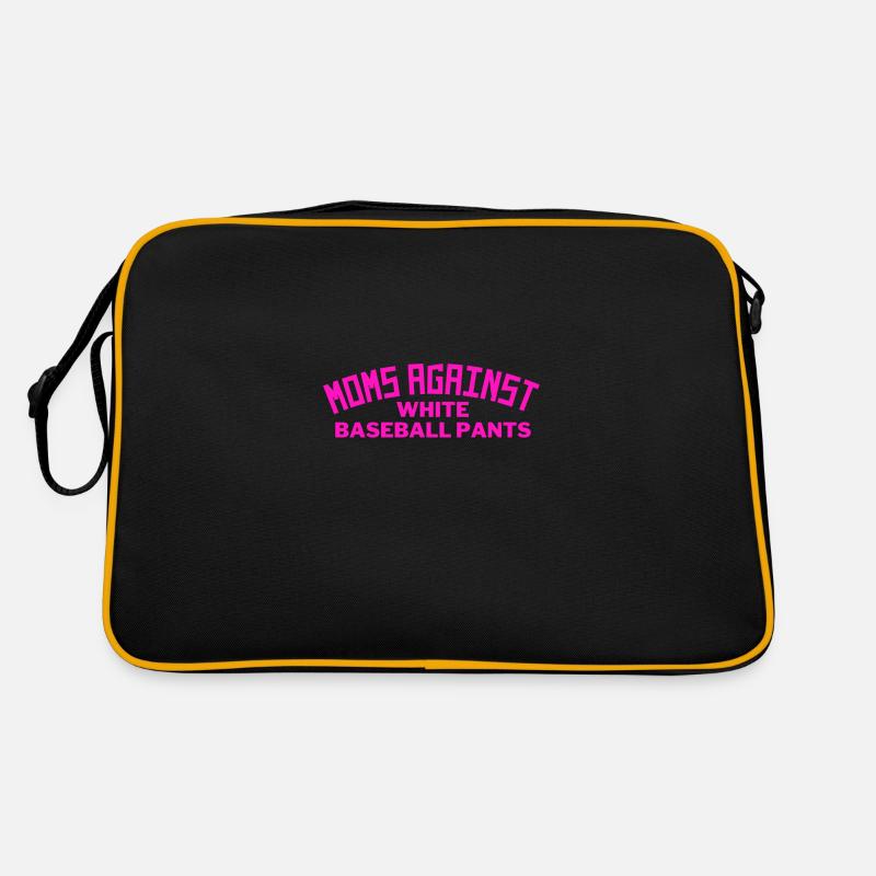 Moms Against White Baseball Pants Retro Tasche