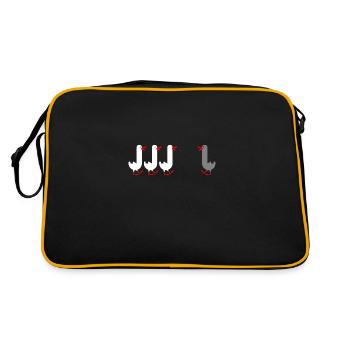 Inspirational Swim Against The Current Anti - Retro Bag - black/gold - Back