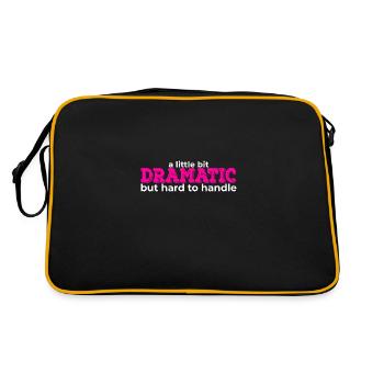 Un peu dramatique - Sac Retro - noir/or - Dos