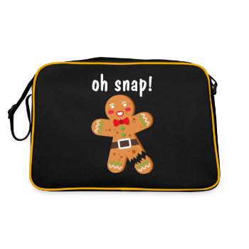 Pain d'épice Oh Snap! - Sac Retro - noir/or - Dos