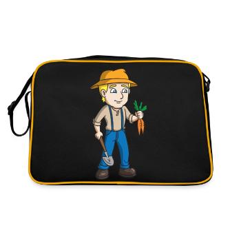 Farmer - Retro Bag - black/gold - Back