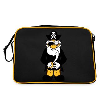 pirate capitaine marin marin saebel meer - Sac Retro - noir/or - Dos