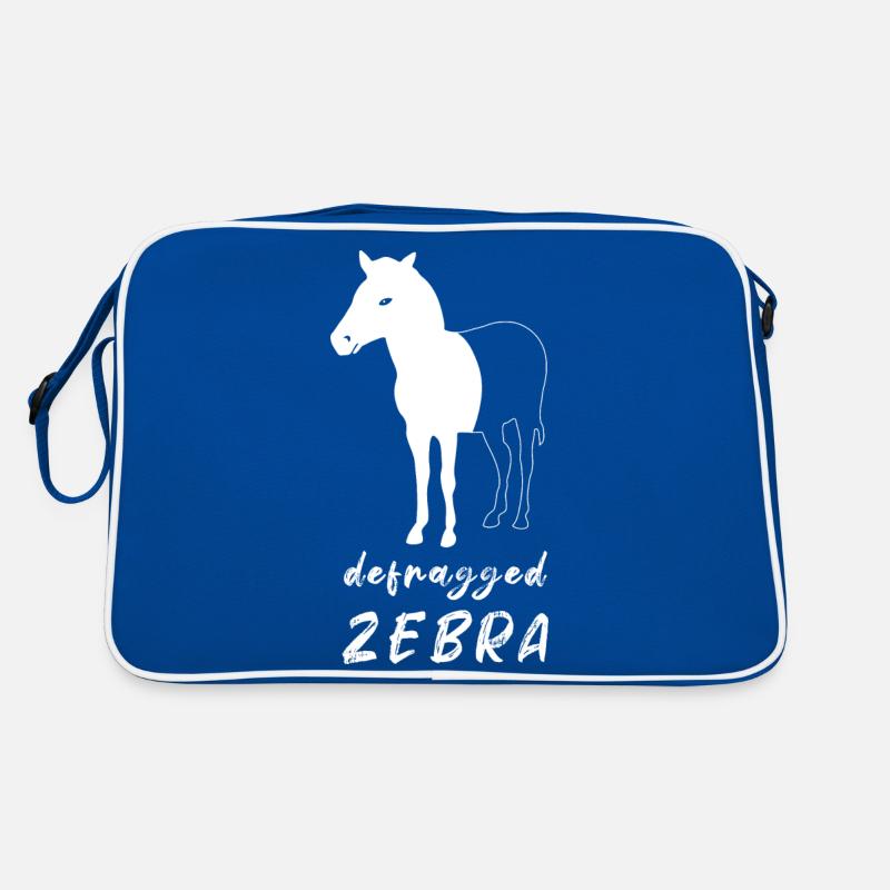 Defragged Zebra Computer Scientist Admin Geek Gift Retro Bag