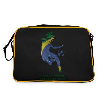 Football féminin - Sac Retro - noir/or - Dos