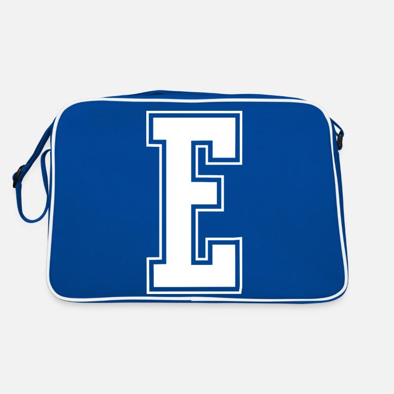 Letter E Initiale Sport Cheerleading Monogram Retro Bag