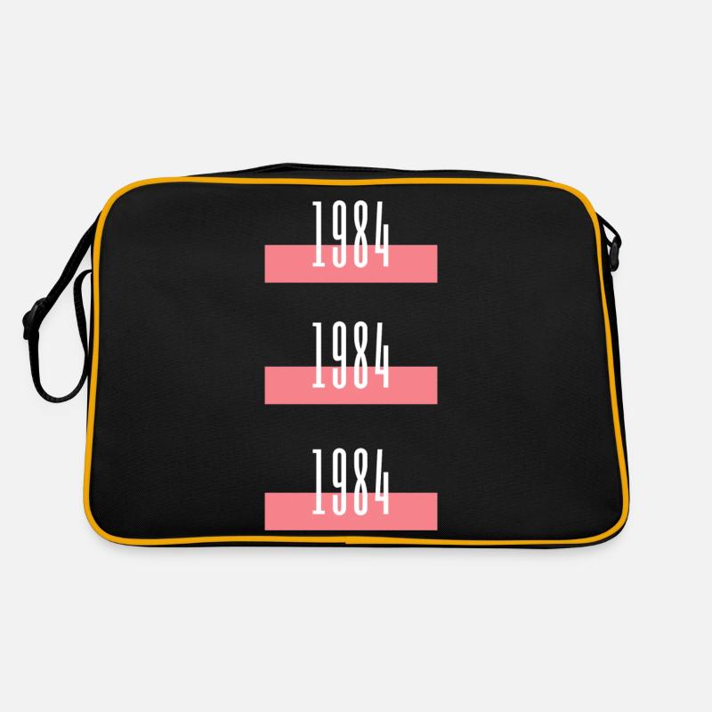 1984 - Retro Tasche - Schwarz/Gold