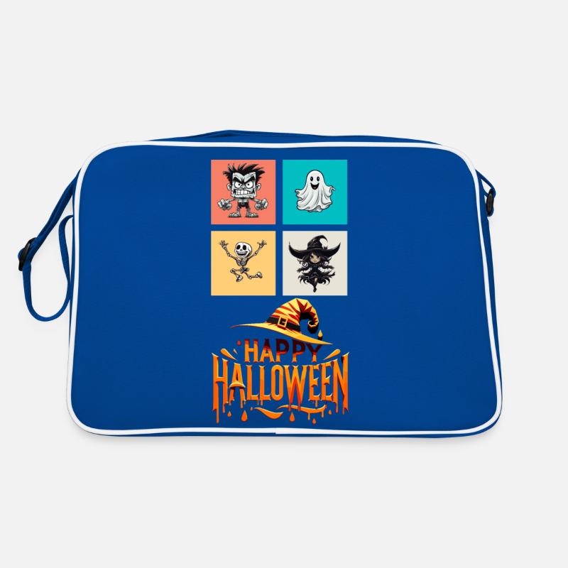 Halloween-Tanz: Ein buntes Ensemble Retro Tasche
