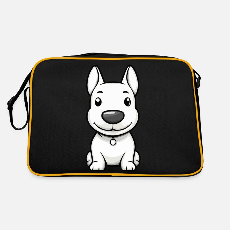 Bull Terrier Chien Bande Dessinée Mignon Sac Retro