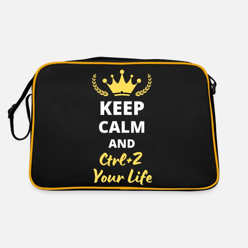 Keep Calm and Ctrl-Z Your Life Retro Bag
