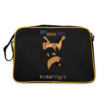 Just overstimmed - Retro Bag - black/gold - Back