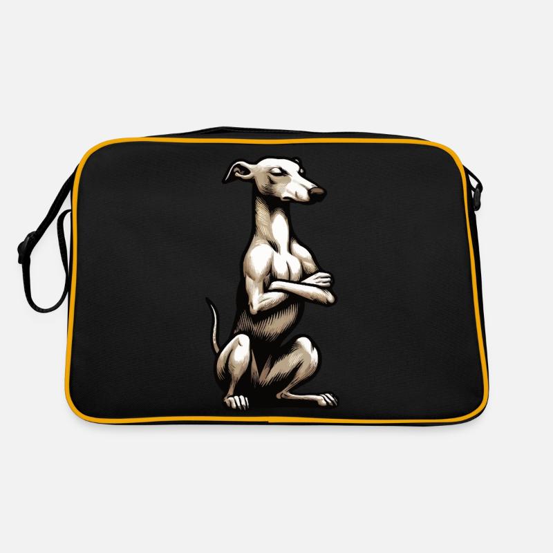 Whippet Greyhound Whippets Propriétaire de lévrier Sac Retro