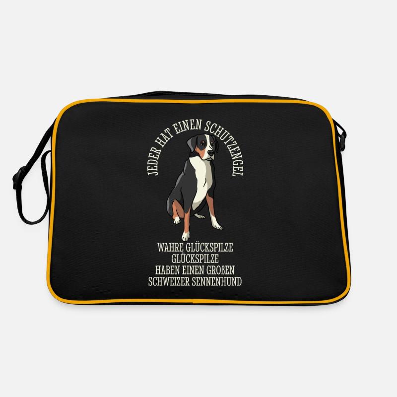 Schweizer Sennenhund Großer Schutzengel Retro Tasche
