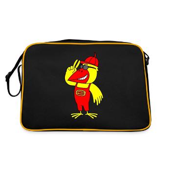 Minol Oriole Bird (Cool Version) - Retro Bag - black/gold - Back