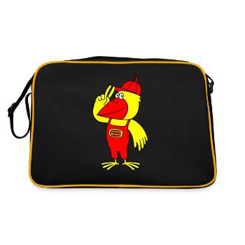 Minol Oriole Oiseau - Sac Retro - noir/or - Dos