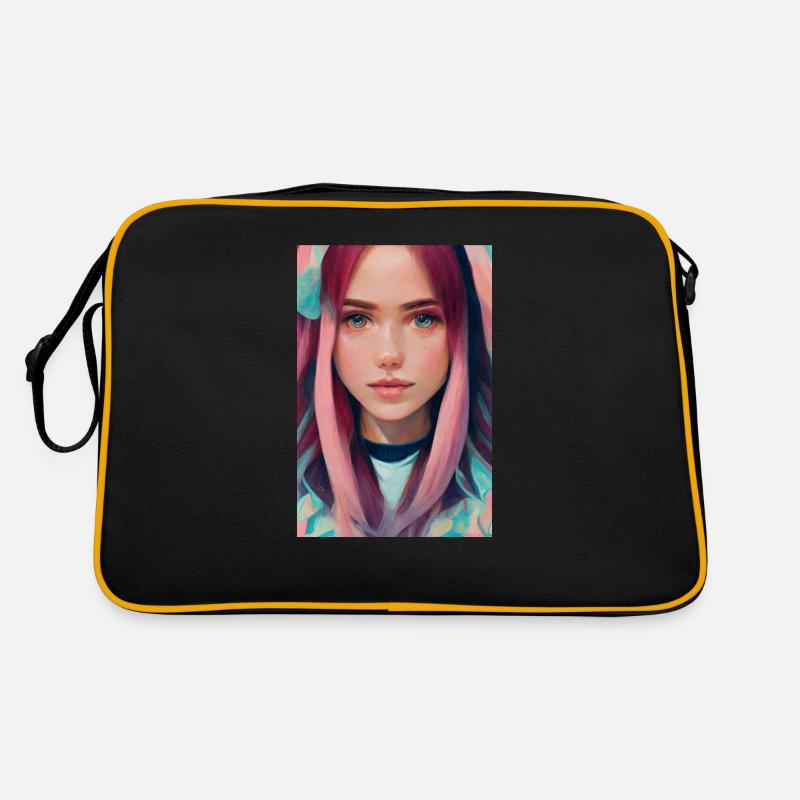 Anime-Mädchen Retro Tasche