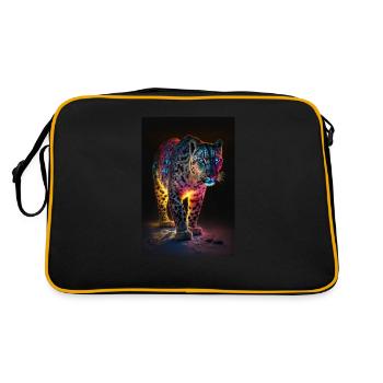 Leopard - Retro Bag - black/gold - Back