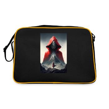 ROTKÄPPCHEN - Retro Tasche - Schwarz/Gold - Hinten