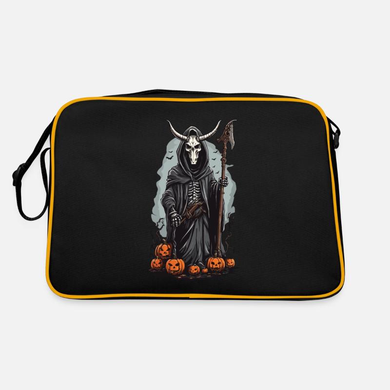 Grim Reaper Halloween Conception de druide démoniaque Sac Retro