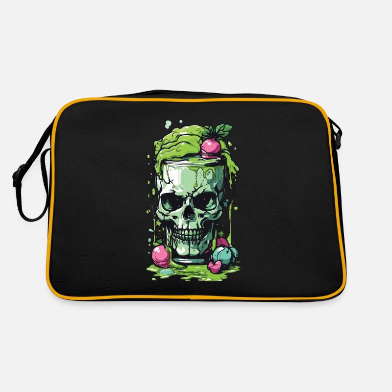 Giftiger Gothic Skull Becher Halloween Design Retro Tasche