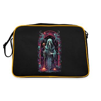 Underworld Grim Reaper Magic Halloween Design - Retro Bag - black/gold - Back