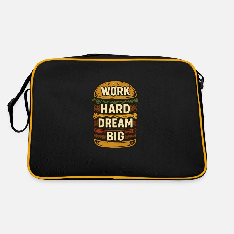 Burger - Work Hard Dream Big Retro Bag