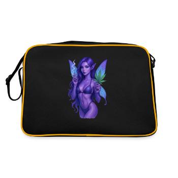 Elf Blaze - Retro Tasche - Schwarz/Gold - Hinten