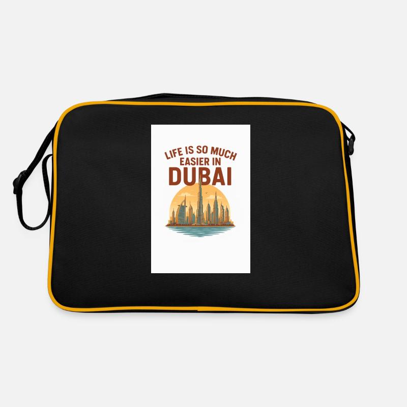 Dubaï facile - Sac Retro - noir/or