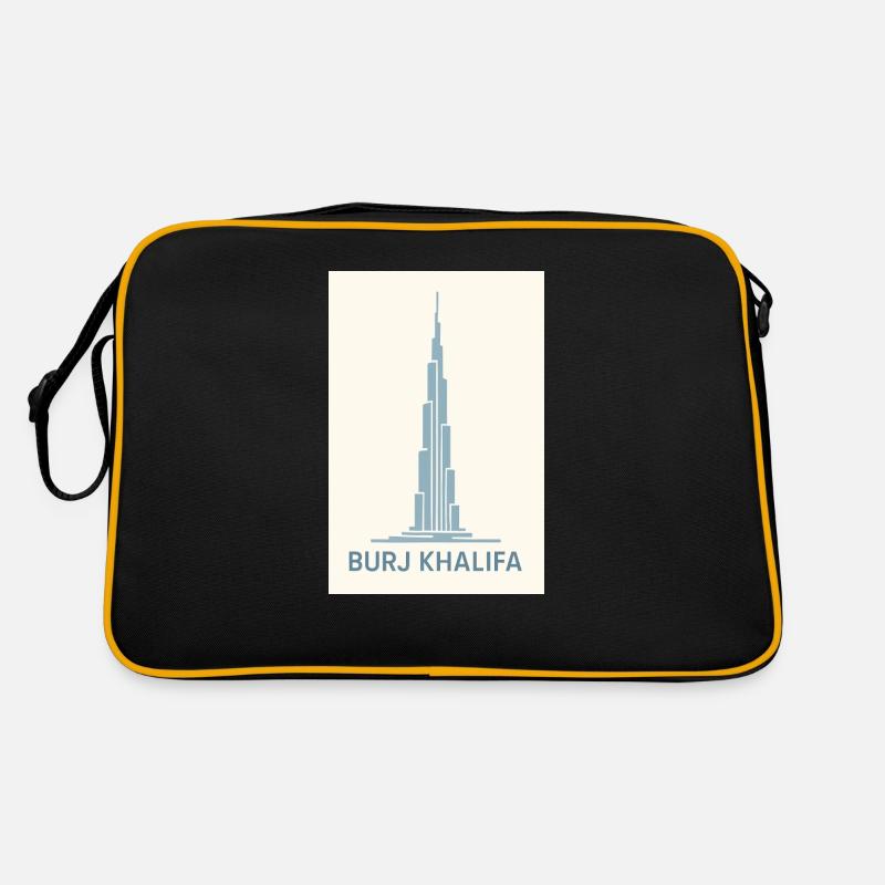 Burj Khalifa - Sac Retro - noir/or