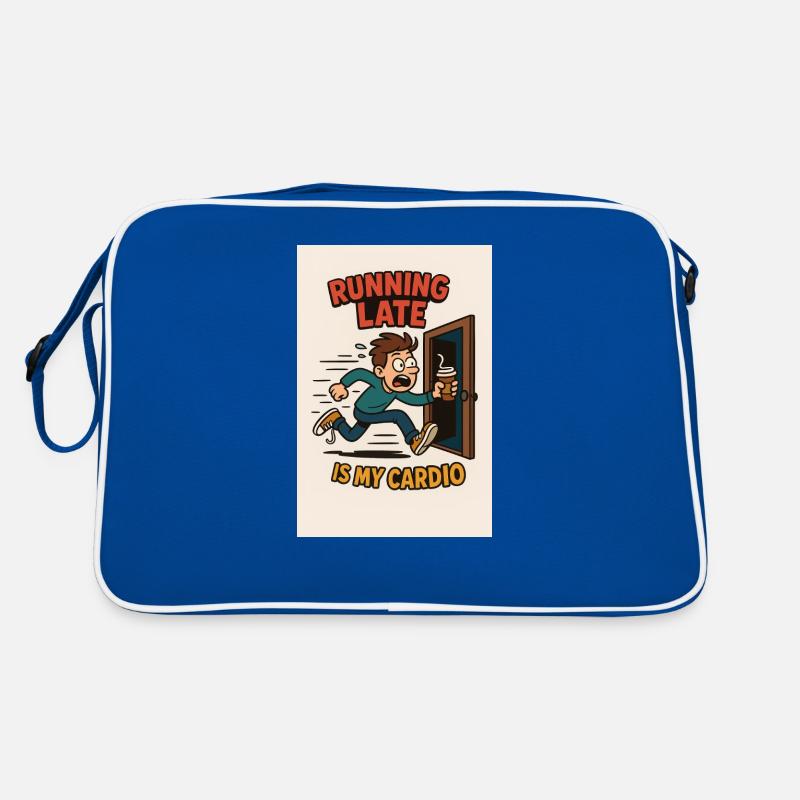 Courir en retard est ma conception cardio Sac Retro