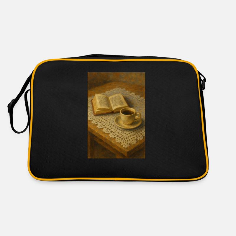Book and coffee Retro Bag