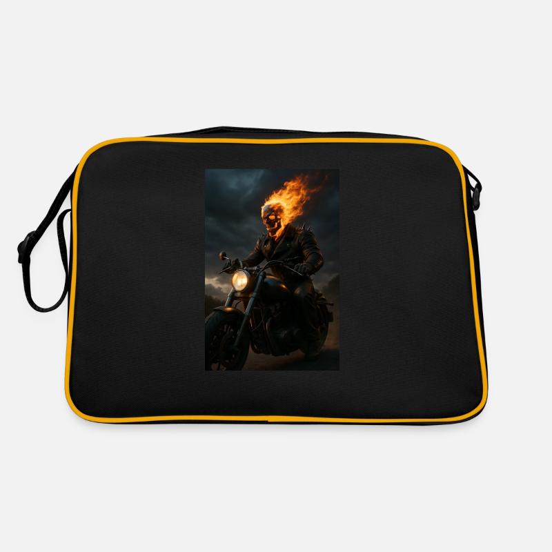Ghost Rider - Retro Tasche - Schwarz/Gold