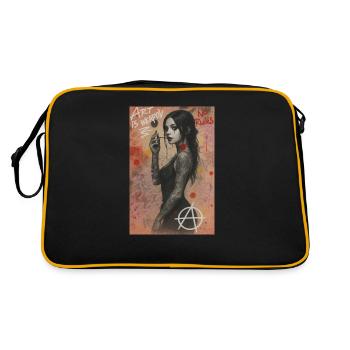 Art is weapon omikly femme guerrière révolution - Sac Retro - noir/or - Dos