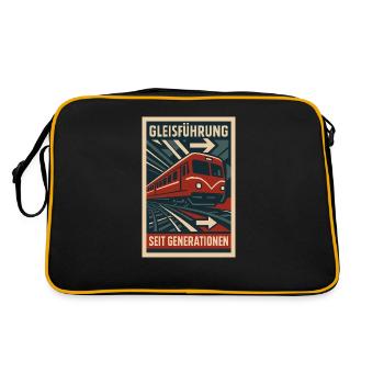Track Guidance Generation Subway Railway - Retro Bag - black/gold - Back