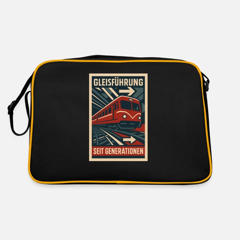 Gleis Führung Generation U Bahn Eisenbahn Retro Tasche