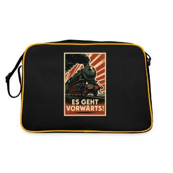 Railways Moving forward - Retro Bag - black/gold - Back