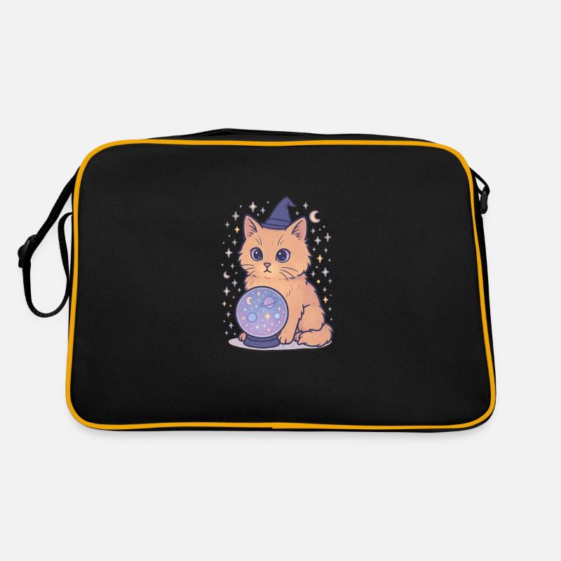 Chat astro avec boule de cristal Sac Retro