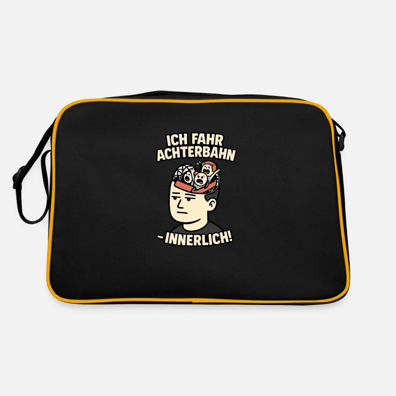 Introvert Stoic Emotionless Roller Coaster Retro Bag