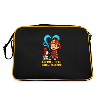Little Hero Big Mission - Retro Bag - black/gold - Back