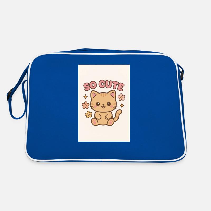 Un design de chat si mignon Sac Retro