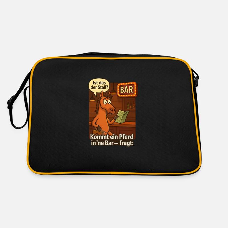 Cheval dans le bar, c’est ça l’écurie ? Sac Retro