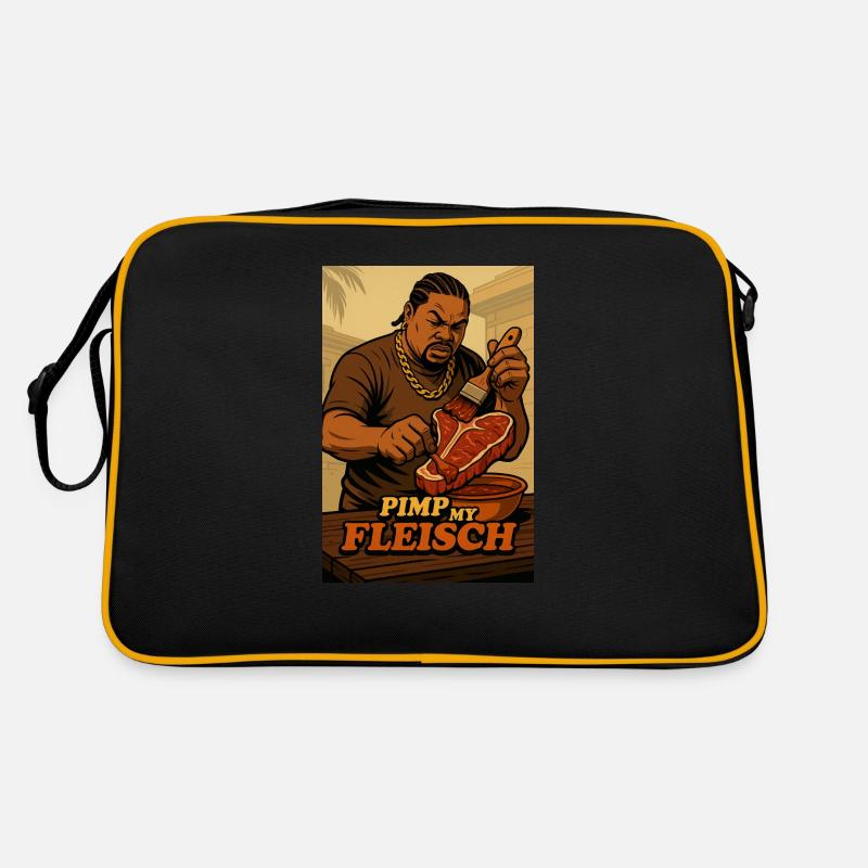 Pimp my Fleisch Retro Tasche