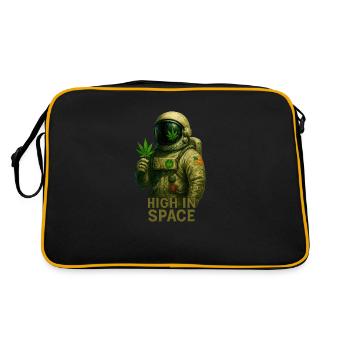 Haut dans l’espace - Sac Retro - noir/or - Dos